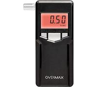 Overmax AD-06 Professional Breathalyser Precise Alcohol Test with Electrochemical Sensor Quick 5s Readiness Colour LCD Audio Alerts 10 Mouthpieces & 24Month Free Calibrations Accuracy ±0.05‰