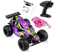 Overmax X-Clash 1:22 RC Car for Kids 8+, 20 km/h High-Speed Remote Control Vehicle, 100m Range, Rear-Wheel Drive, 2 x 600mAh Batteries for 30 Min Playtime, Dual Interchangeable Bodies, Durable Design