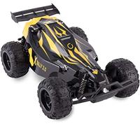Overmax X-RALLY Remote Control Car with 2 Batteries Monster Truck RC Speed up to 25km/h Range up to 100 meters 30 Minutes of fun without charging Oil-Spring suspension Solid body USB Charging cabel