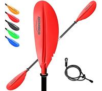 OVERMONT 222cm/87in Double Ended Oars Kayak Paddles Aluminum Alloy Portable Detachable Unsinkable for Inflatable Boat