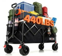 Overmont 270L Extra Large Folding Festival Trolley Cart