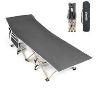 OVERMONT Oversized Folding Camping Bed for Adults,75 * 28" Extra Wide,2400D Oxford fabric,550lbs Load Capacity,Heavy Duty Sleeping Cots with Carry Bag, Portable Travel Camp Beds