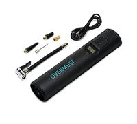OVERMUST - Portable Car Compressor | 150PSI | LED Light | Automatic Shutdown | Tyre & Ball Inflation | 4 Nozzles Included | 2.4kW Air Pump | LCD Display | Compact Design | Flashlight Function