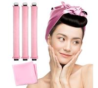 Overnight Curling Kit with Heatless Rod, Headband Curler, and Curl Styling Ribbon - Easy to Use for Effortless Waves