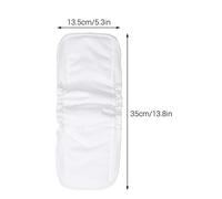 Overnight Diapers, Diaper Pads 5 Pcs Bamboo Fiber and Cotton Material Elasticity, Super Absorption Booster Pads Baby Changing