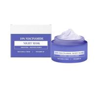 Overnight Face Mask - Pore Refining Facial Mask with 10% Niacinamide - Reduces Sagging & Dullness, Hydrolyzed Collagen For Glowing Skin (1 PCS)