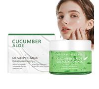 Overnight Face Mask with Cucumber & Aloe Vera, Tending & Hydrating Gel Mask for Moisturized Skin - Sleep Mask for Face, Aloe Vera Moisturizer Gel for Soft Skin