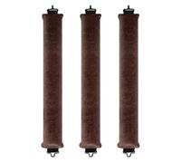 Overnight Heatless Hair Curler Blowout Rods Jumbo, Heatless Curls Satin Jumbo Flexi Rods to Sleep in,Soft Heatless Rod for All Hair Types (Brown, Pack of 3)