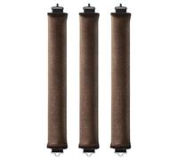 Overnight Blowout Rods Jumbo 3pcs,Heat less Hair Curler to Sleep in No Heat Hair Rollers,Mocha