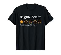 Overnight Job Low Star Rating Sunlight Joke T-Shirt