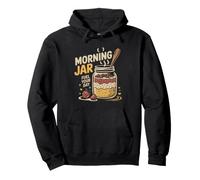 Overnight Oats Mason Jar Illustrated Morning Ritual Devotee Pullover Hoodie