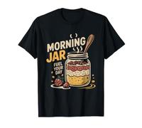Overnight Oats Mason Jar Illustrated Morning Ritual Devotee T-Shirt