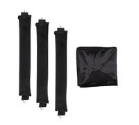 overnight satin heatless curling set No heating required, suitable for short hair - contain 3pcshair rods 1pcsHeadband Very soft silk hair curler (black, Small)