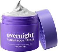 Overnight Toning Whip, Anti-Wrinkle Firming Body Lotion, Smooth & Tight Skin, Helps Target Loose Skin & Stretch Marks Removal on Belly, Thighs & Booty, 100g (1Pcs)