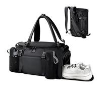 Overnight Tote Bag, Weekend Gym Duffle, Dry Wet Separation Organizer with Shoe Compartment, Travel Bag for Men Womens Activity Accessories, for Hospital Business Trips Short Travel