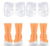 Overpronation Insoles, 2 Pairs Pronation Orthotic Insoles, 3 Layers Adjustable Heel Wedge Orthopedic Insoles, Medial Heel Wedge for Pronation & Upward Rotation for Women Men Xo Leg (S)