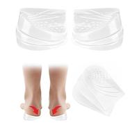 Overpronation Insoles,Adjustable 3-Layer Heel Wedge Insoles for Overpronation and Supination Correction, Orthotic Inserts for Men and Women with Xo Leg Shape (Small)