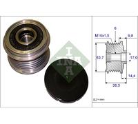 Overrunning Alternator Pulley fits VAUXHALL ZAFIRA C 1.6 2.0D 11 to 18 Clutch