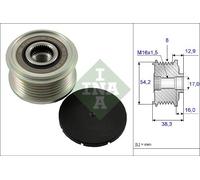 Overrunning Alternator Pulley fits CITROEN RELAY 230L, 244 2.0D 2.2D 01 to 06