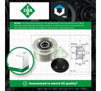 Overrunning Alternator Pulley fits HONDA HR-V RU8 1.6D 2015 on N16A3 Clutch INA