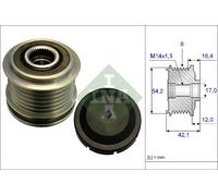 Overrunning Alternator Pulley fits VOLVO S40 Mk2 1.6D 2.0D 04 to 12 Clutch INA