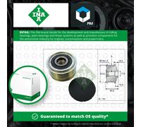 Overrunning Alternator Pulley fits KIA CEED ED, JD 1.6D 06 to 18 D4FB Clutch INA