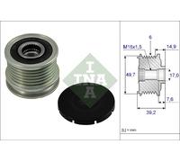 Overrunning Alternator Pulley fits MERCEDES VITO 638 2.2D 99 to 03 OM611.980 INA