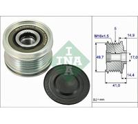 Overrunning Alternator Pulley fits MITSUBISHI COLT Mk6 1.5D 04 to 12 OM639.939