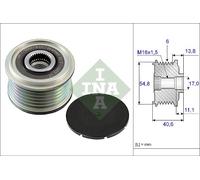 Overrunning Alternator Pulley fits NISSAN QASHQAI J10, J11 1.5D 2006 on Clutch