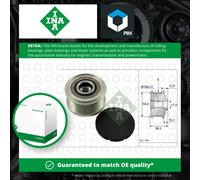 Overrunning Alternator Pulley fits PEUGEOT PARTNER 1.6D 1.9D 2.0D 1996 on Clutch