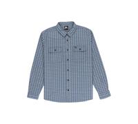 Quiksilver Salt Lake Waffle Long Sleeve Shirt Blue S Men