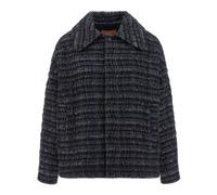 Overshirt with wave check pattern - female - Missoni - Light Jackets - Blue - M - Jackets M