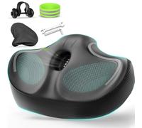 Oversizd Bike Seat, Premium Stationary Comfortable Extra Large Bike Seat for Women & Men, Waterproof Adults Wide Bicycle Seat for Peloton, Spin Bike, Exercise Bike, Cruiser Bike