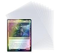 Oversize Card Sleeves 3.6 inch x 5.1 inch (91 mm x 130 mm), Fit for MTG Plane Chase Cards, Dr. Who Commander Deck, Large Card Sleeves