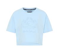 Oversize Cropped T-Shirt - female - Carlo Colucci - T-Shirts - Blue - XS - Tops XS