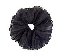 Oversize Hair Scrunchie Korean Pleated Loop Women Elastic Bands Fashion Headwear Ponytail Holder Rope Wrinkled Hair Loop Elastic Hairband for Women Headdress