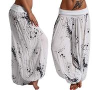 Oversize Harem Yoga Pants for Women, Ladies Aladdin Baggy Pants Boho Patterned Hippie Pants Casual Wide Trousers Light Breathable 4XL Dear-XiaoBao