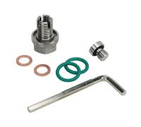Oversize Piggyback Drain Plug, Self Tapping Oil Pan Thread Repair Set Long Service Life for Car (M14.1-1.5x15mm)