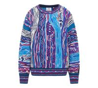 Oversize Strickpullover - female - Carlo Colucci - Round-neck Knitwear - Blue - L - Knitwear L
