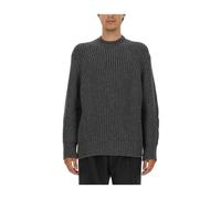 Oversize Wool Jersey Made in Italy - male - Alexander McQueen - Round-neck Knitwear - Black - M - Knitwear M