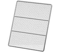 Oversized 27x22cm Stainless Steel Grill Net - Heavy-Duty Multi-Purpose Barbecue Grate for Camping, Outdoor Cooking, Perfect for Ribs, Beef, Chicken & Vegetables