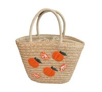 Oversized Beach Bag for Women, Straw Large Beach Tote Bag with Drawstring Closure, Waterproof Foldable Travel Tote, Lightweight Summer Holiday Pool Shopping Bag, Khaki Orange