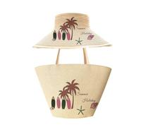 Oversized Beach Bag for Women, Woven Large Beach Tote Bag with Zipper Closure, Waterproof Foldable Travel Tote, Lightweight Summer Holiday Pool Shopping Bag, Khaki Red Surfboard