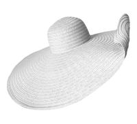 Oversized Beach Straw Hat for Women, Extra Large Wide Brim Visor Hats Handmade Roll Up Floppy Sun Hat Summer Beach Cap for Women Travel