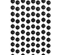 Oversized Beaded Garland, Black, 2.7 m
