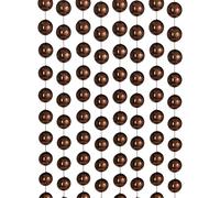 Oversized Beaded Garland, Espresso, 2.7 m