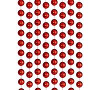 Oversized Beaded Garland, Red, 2.7 m