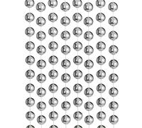 Oversized Beaded Garland, Silver, 2.7 m