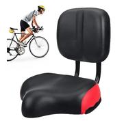 Oversized Bike Saddle | Wide Padded Bike Saddle with Back Support | with Wide Padded Cushion, Soft Backrest, Oversized Trike Saddle for Bi