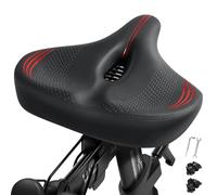 Oversized Bike Seat Cushion for Peloton Bike & Bike+, Comfort Bicycle Seat Replacement for Men & Women, Extra Wide Bike Saddle Compatible with Peloton, Echelon, Exercise, Electric, Cruiser Bikes